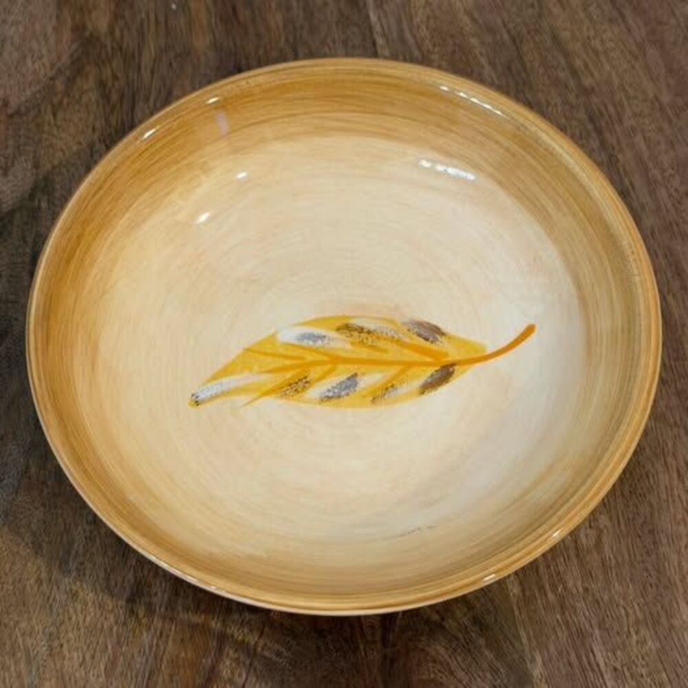 Tabletops Unlimited Morning Rooster Hand Painted Bowl